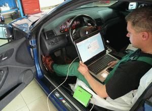 Процесс проведения компьютерной диагностики автомобиля