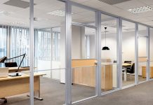 Стеклянные офисные перегородки : виды конструкций