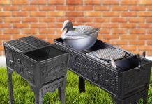 Мангал из чугуна и чугунные подстолья: прочность и надежность на долгие годы