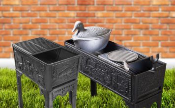 Мангал из чугуна и чугунные подстолья: прочность и надежность на долгие годы