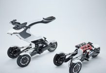 Японцы представили электрический трицикл-трансформер Raptor с модульной конструкцией