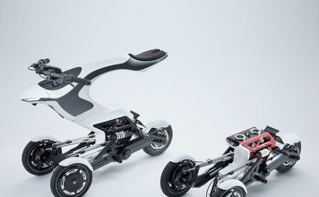 Японцы представили электрический трицикл-трансформер Raptor с модульной конструкцией