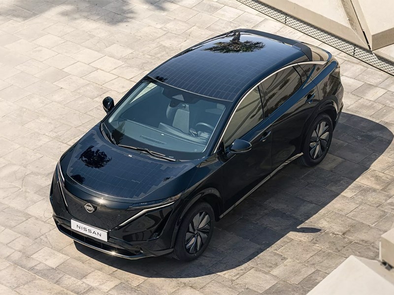 Nissan Ariya сможет получать в день до 23 км запаса хода от солнечных панелей
